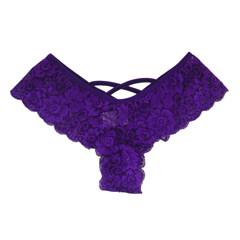 Puce Gaia 4-pack women lace underwear set featuring sexy thong panties with intricate lace details and G-string design.