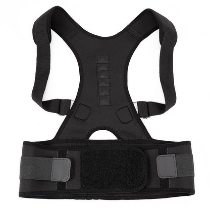 Puce Gaia posture corrector support magnetic back shoulder brace belt band for improved spinal alignment and posture.