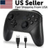 Puce Gaia Pro Wireless Game Controller for Nintendo, black gamepad with joystick and buttons for gaming.