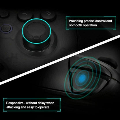 Puce Gaia Pro wireless game controller for Nintendo with ergonomic joystick and remote buttons, designed for gaming precision.