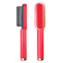 Puce Gaia electric hair straightener brush with ceramic heating plates for easy straightening and curling of hair.