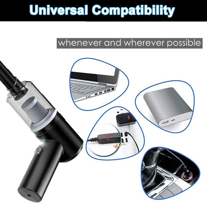 Puce Gaia 120W cordless handheld vacuum cleaner for cars, small portable mini design, tech accessory for auto cleaning