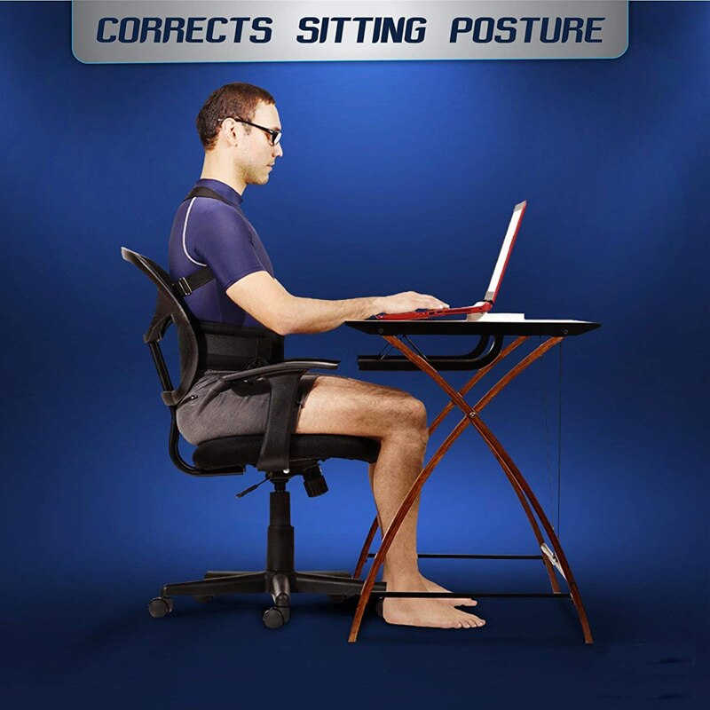 Puce Gaia posture corrector support magnetic back shoulder brace band, designed to improve posture and provide support.