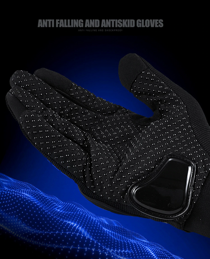 Puce Gaia full-finger racing motorcycle motocross dirt bike gloves, tech accessories, with padded palms and breathable fabric.