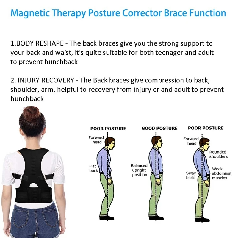 Puce Gaia posture corrector support magnetic back shoulder brace belt band, designed for ergonomic posture improvement.