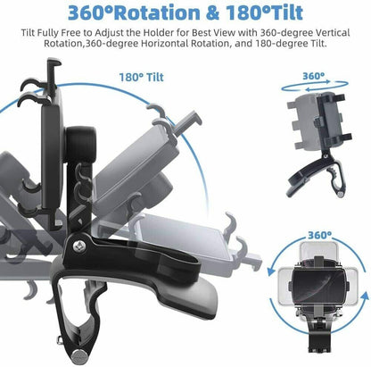 Puce Gaia universal car dashboard mount holder stand clamp for cell phones, adjustable and secure for easy access.