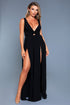 Brown Sooty Freya Maxi Dress lingerie and underwear, featuring elegant fabric and detailed design, displayed on a hanger.