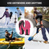 Pink Iolaus winter thermal gloves, windproof and waterproof sports mittens with touch screen fingertips for outdoor activities.