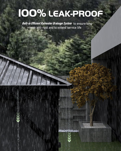 12x14 Weatherproof Hardtop Gazebo Gray Aluminum Frame