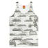 Apricot Astraeus cruise ship collage tank top with all-over print, featuring vibrant ship images on a women&