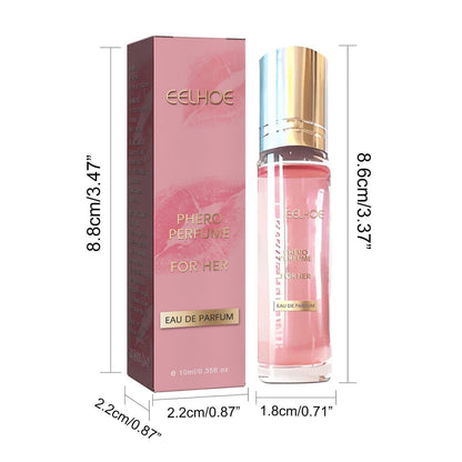 Carmine Juneberry EELHOE floral niche eau de toilette for women, liquid perfume bottle with elegant floral design.