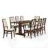 Joanna 9-piece dining table set by Start2Finish with a large table and eight upholstered back chairs for family meals.