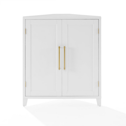 Start2Finish Roarke stackable corner kitchen storage pantry with open shelves and organized space for pantry essentials.