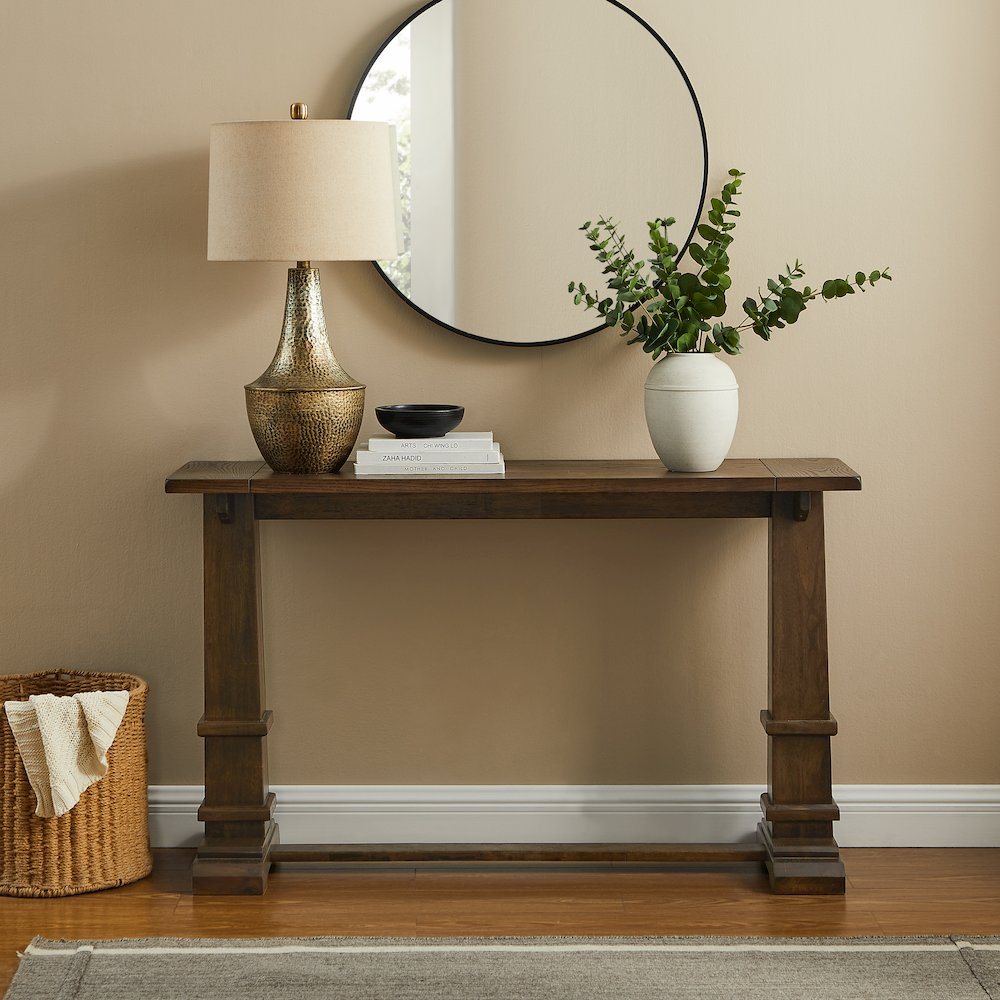 Start2Finish Joanna entryway console table with sleek wooden design, featuring a spacious tabletop and minimalist style.