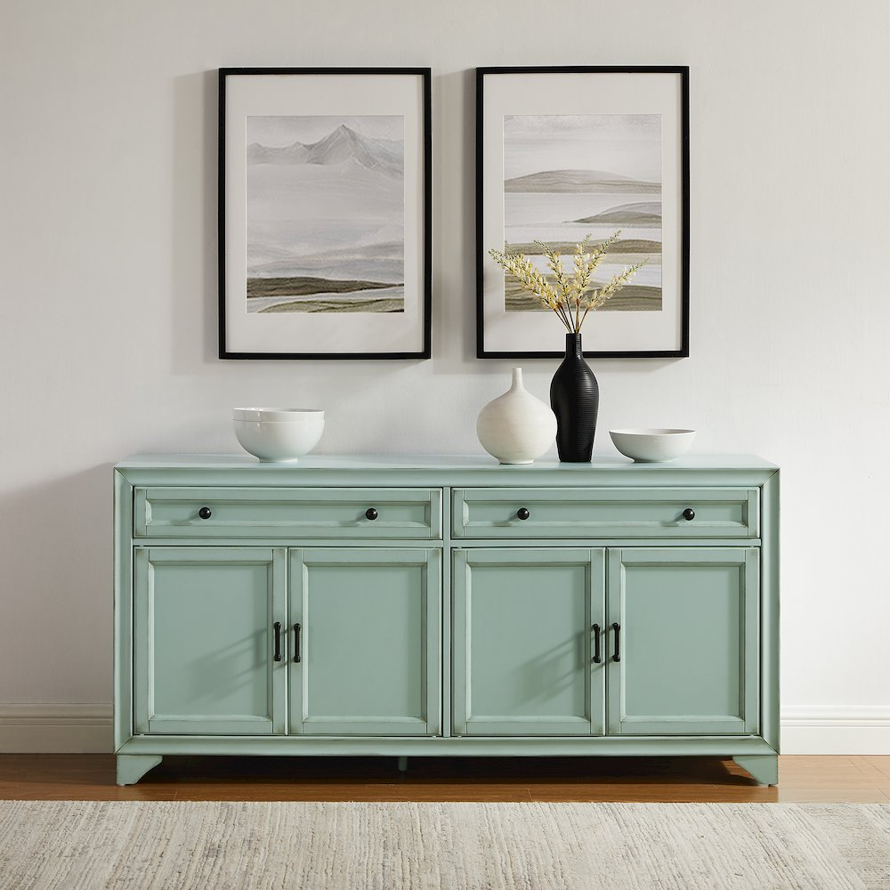 Start2Finish Tara sideboard furniture with sleek wooden finish and modern design, featuring multiple storage compartments.