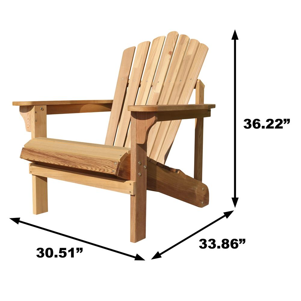 Western Red Cedar Riverside Adirondack Chair by Start2Finish, showing a classic outdoor wooden furniture piece with wide armrests.