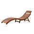 Start2Finish curved folding chaise lounger with padded cushion and adjustable backrest, perfect for outdoor relaxation.