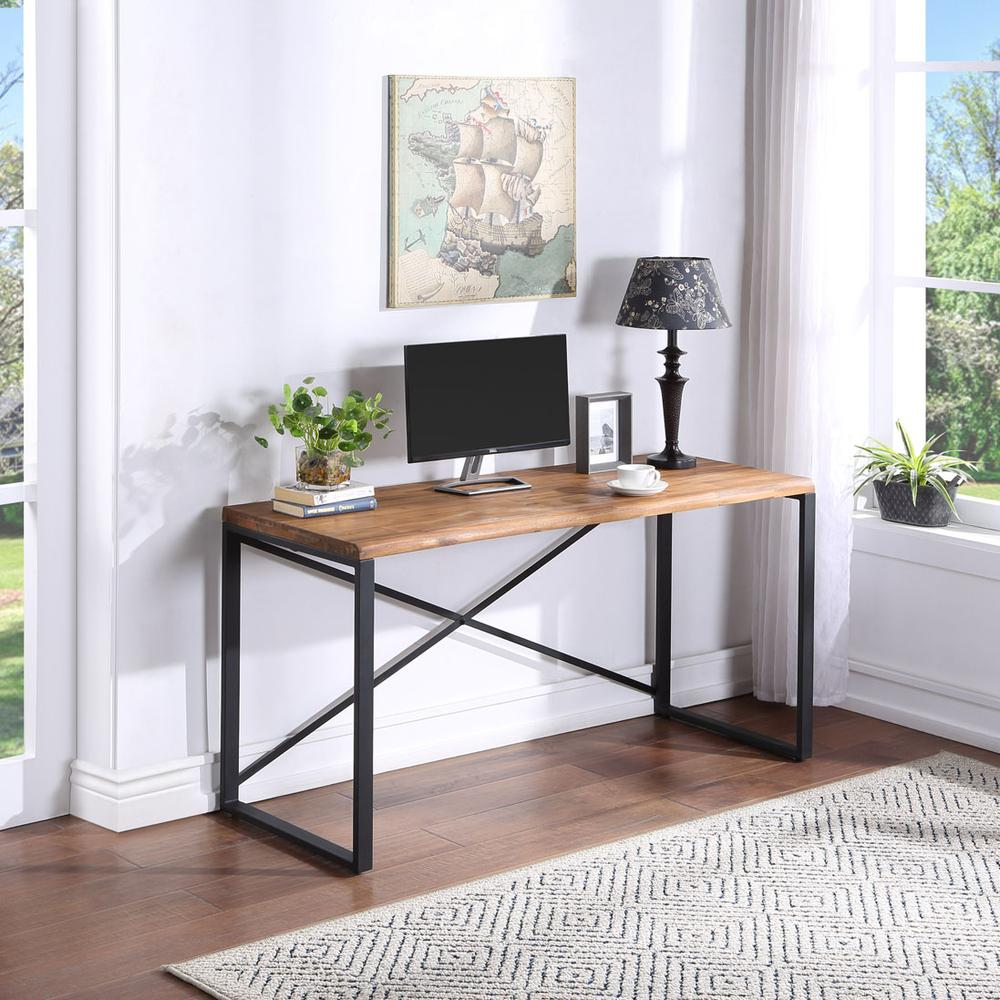 Start2Finish Concord Live Edge Desk showing natural wood surface with live edge detail and sturdy furniture design.