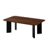 Modern walnut wood Joss rectangular coffee table by Start2Finish with sleek, minimalist design and smooth surface.