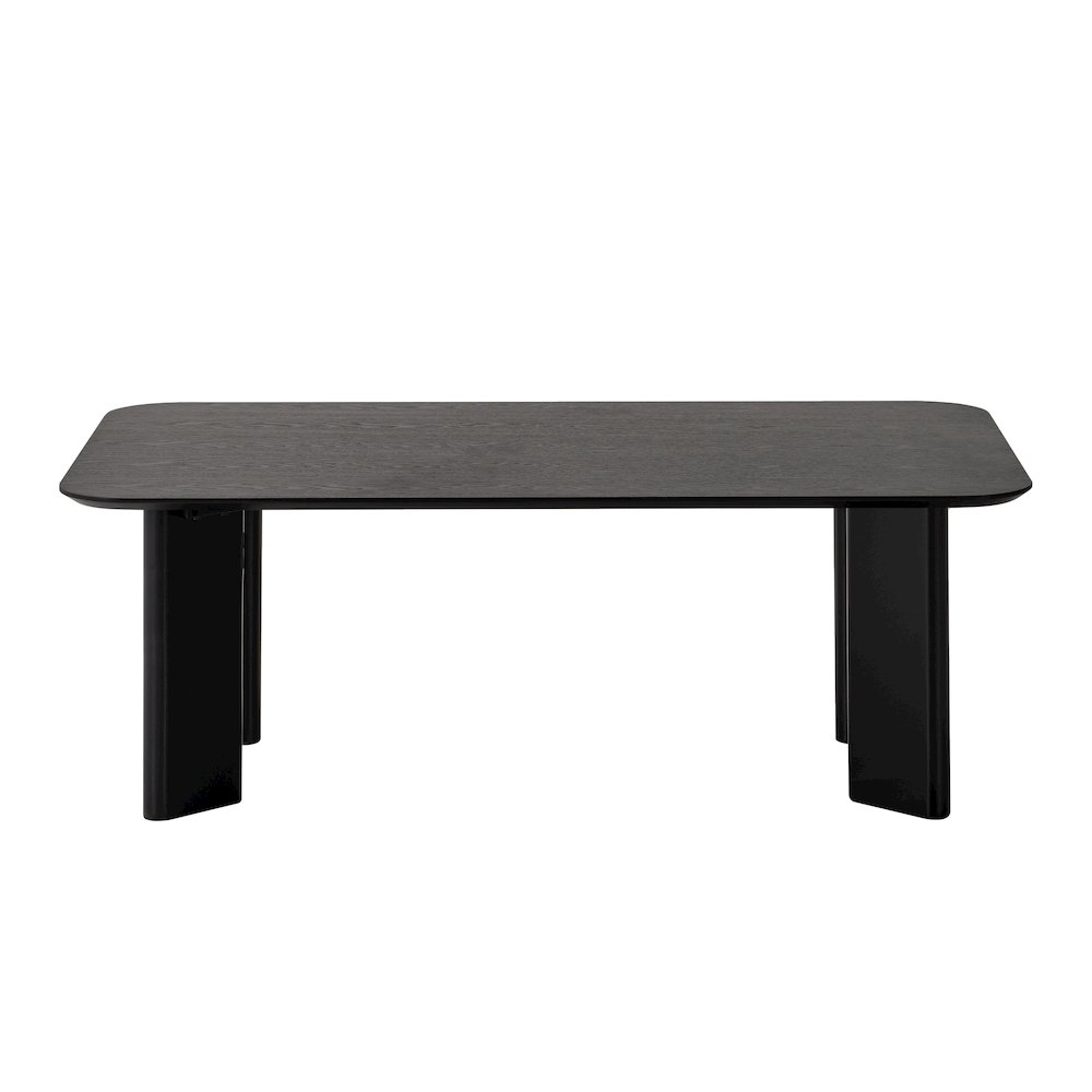 Modern black ash wood coffee table with rectangular shape by Start2Finish, featuring sleek and minimalist design.