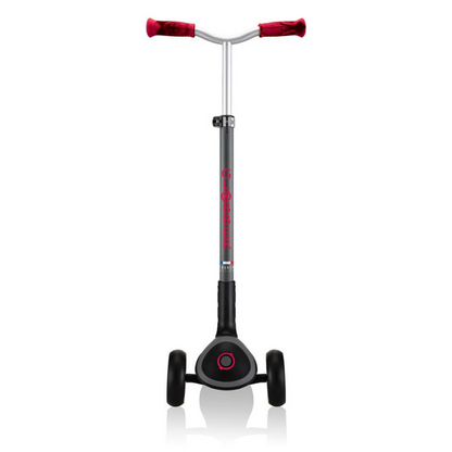 Start2Finish Globber Master Prime 3-Wheel Scooter in black and red, featuring sturdy handlebars and smooth wheels for kids&