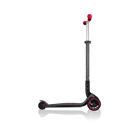 Start2Finish Globber Master Prime 3-Wheel Scooter in black with red accents, designed for kids&