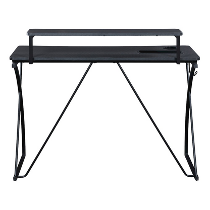 Start2Finish Biome 44-inch gaming desk with Bluetooth LED lights, featuring a spacious surface and modern design for gaming setup.