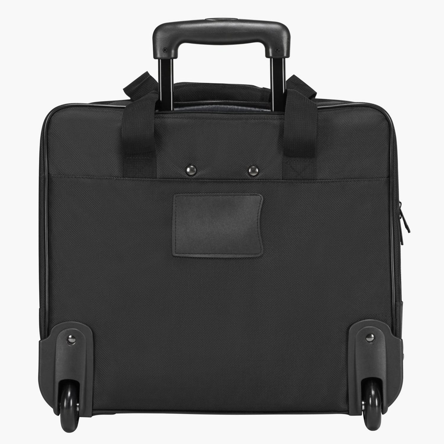 Start2Finish VEVOR rolling laptop bag with telescoping handle and wheels, fits 15.6-inch laptops, black wheeled briefcase for work.