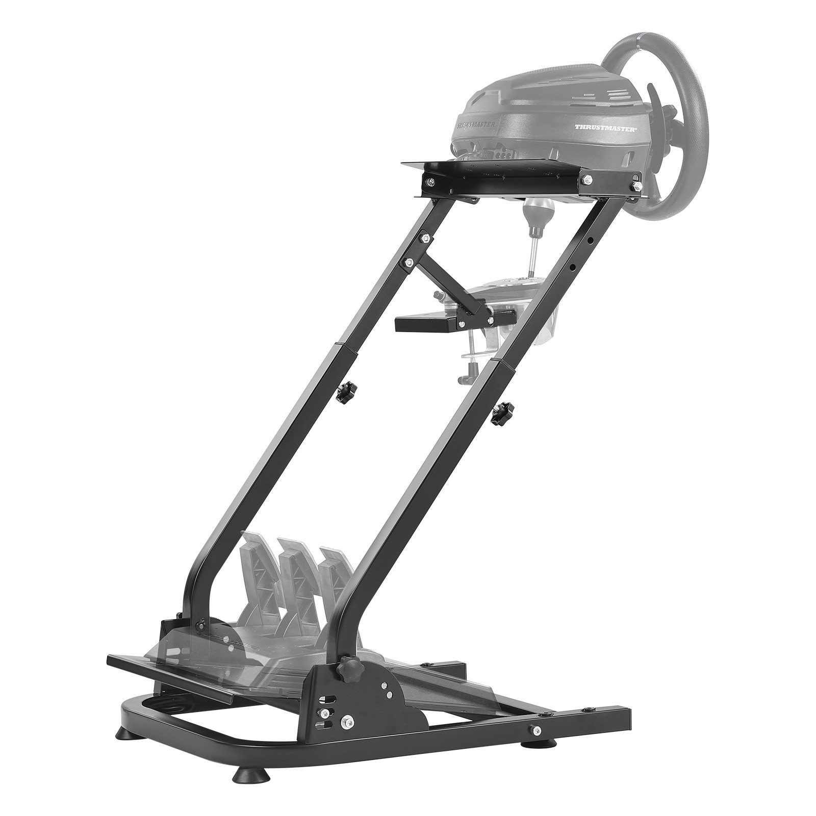 Start2Finish VEVOR G920 racing steering wheel stand with shifter mount for Logitech G27, G25, G29 gaming wheels, pedals not included.