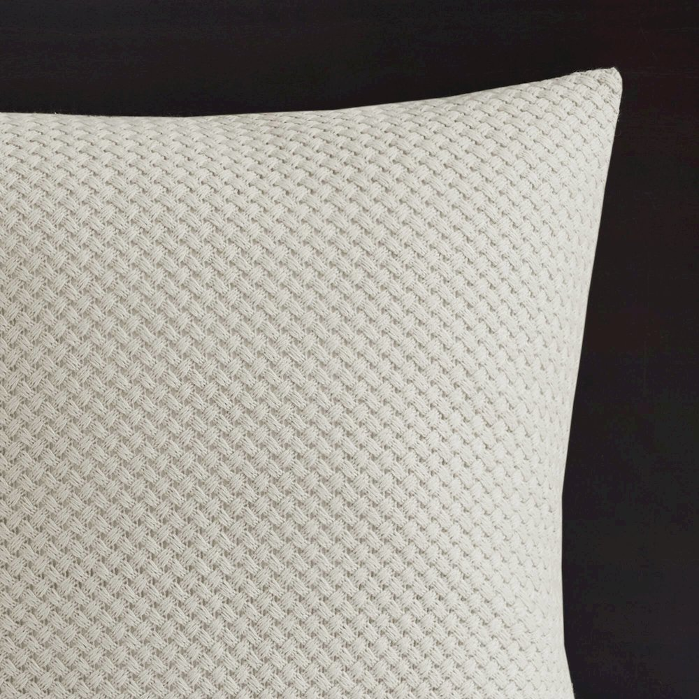 Start2Finish oversized cotton comforter set with euro shams and throw pillows, featuring a soft, textured bedding design.