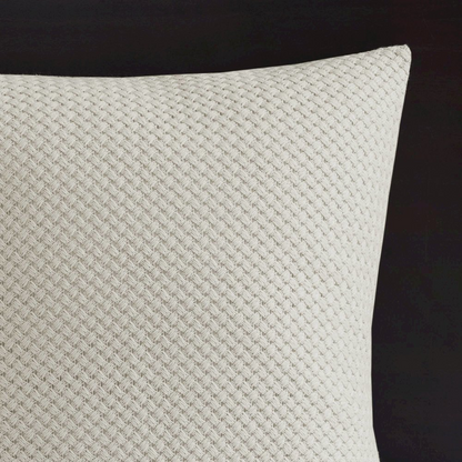 Start2Finish oversized cotton comforter set with euro shams and throw pillows, featuring a soft, textured bedding design.