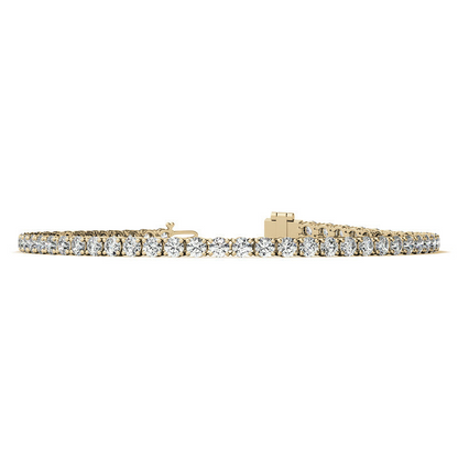 Start2Finish 3.00 CTW AGI Certified Lab-Grown Diamond Tennis Bracelet in 14K yellow or white gold with G/VS clarity.