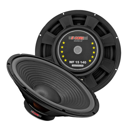 Start2Finish 15-inch automotive car woofer with 450W power, deep bass, 4-ohm impedance, and replacement subwoofer speaker.