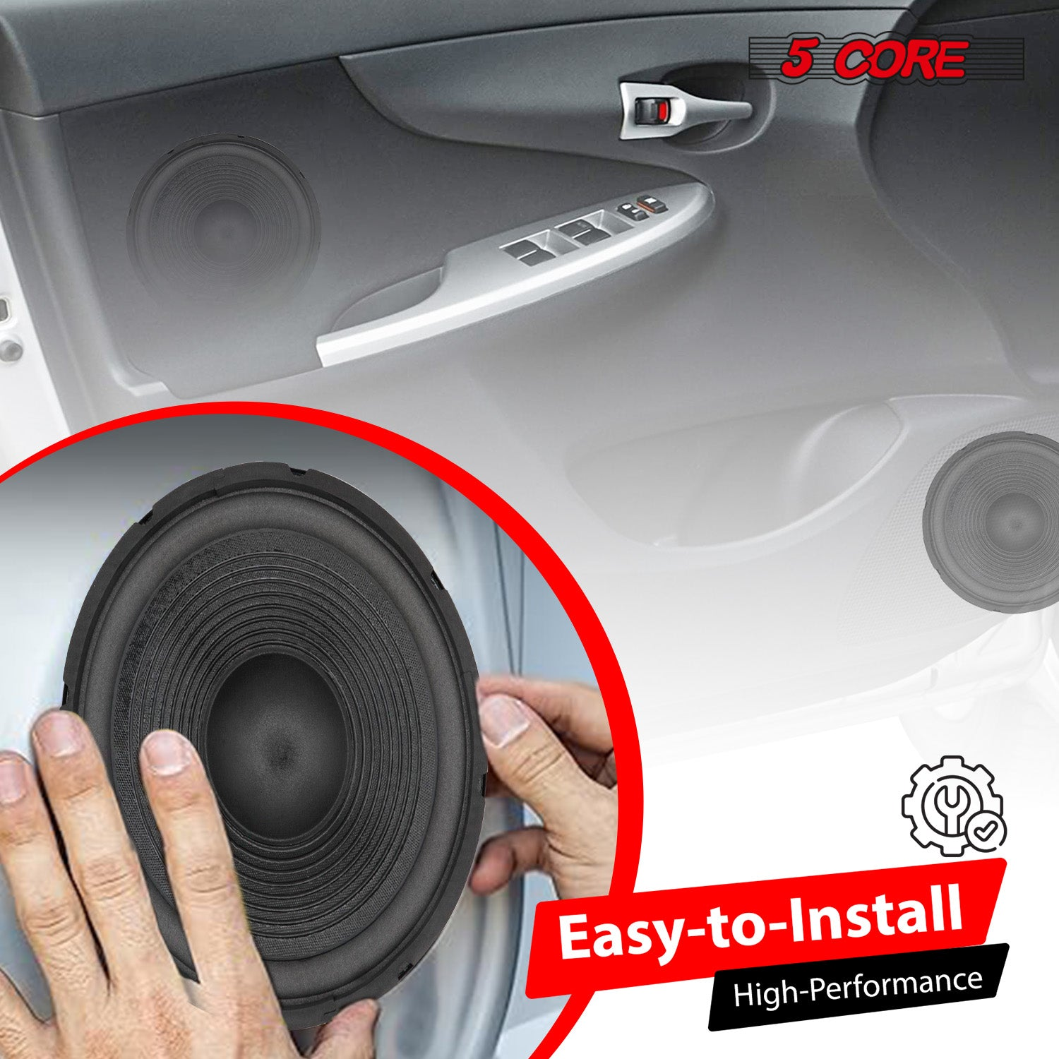 Start2Finish 15-inch car woofer with 450W deep bass, 4 Ohm automotive subwoofer, high-performance loudspeaker for vehicle audio.
