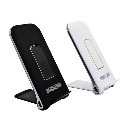 Start2Finish 5 Core Wireless Charging Stand with sleep-friendly light, dual 10W fast wireless chargers for smartphones.