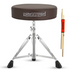 Start2Finish 5 Core Drum Throne with 3-inch padded seat, height adjustable for drumming practice and performance.
