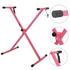 Start2Finish 5-core X shape keyboard stand, adjustable and foldable, suitable for DJ controllers and musical instruments.