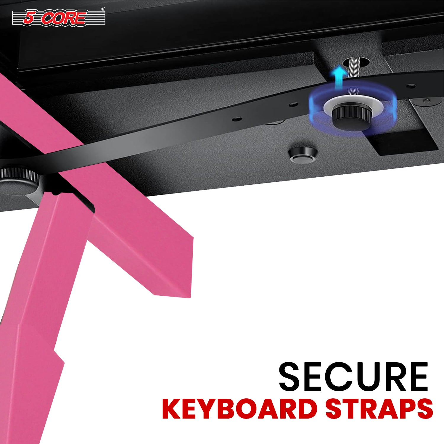 Start2Finish 5-core Z shape keyboard stand, adjustable, foldable heavy-duty metal stand for piano or DJ controller setup.