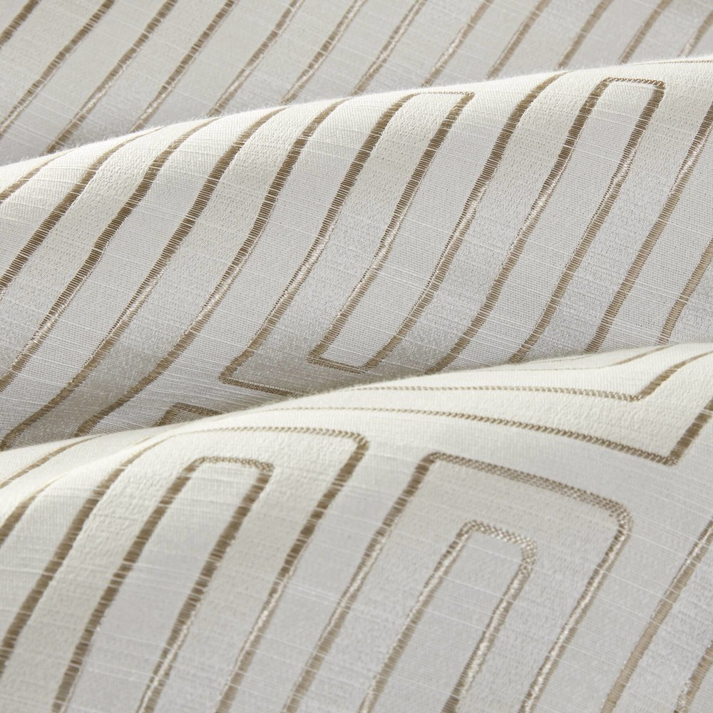 Start2Finish Royce 10-piece ivory luxury jacquard comforter set with matching pillow shams and decorative accents.