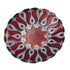 Set of four White Zeus Larissa 8.5-inch salad plates with elegant design for home and garden table settings.