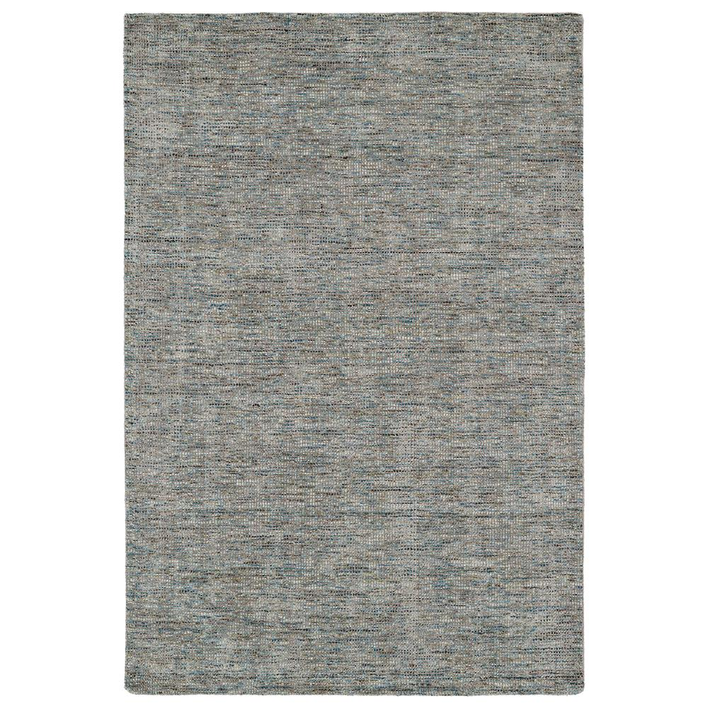 Start2Finish Toro TT100 Silver 5x7.5 rug with a textured silver design, showcasing soft woven fabric and detailed pattern.