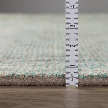 Start2Finish Toro TT100 Silver 5x7.5 rug with geometric pattern, soft texture, and contemporary style in a modern home interior.