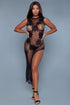 Brown Sooty 2163 All Night Long Dress lingerie, featuring silky fabric and elegant design, shown on a model.
