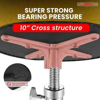 Start2Finish 5 Core Drum Throne with 4-inch padded saddle seat, heavy-duty adjustable drumming chair for musicians