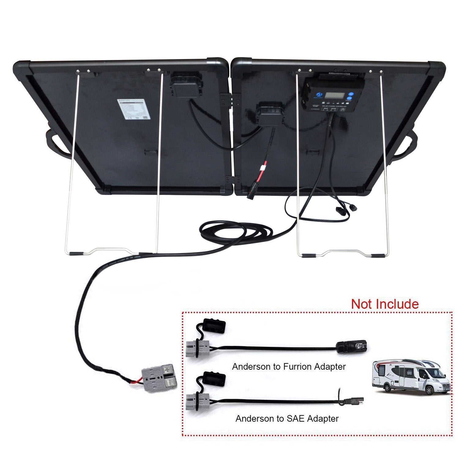 Fuchsia Rose ACOPower Plk 120W portable solar panel kit in lightweight briefcase, ideal for outdoor sports and outdoor activities.