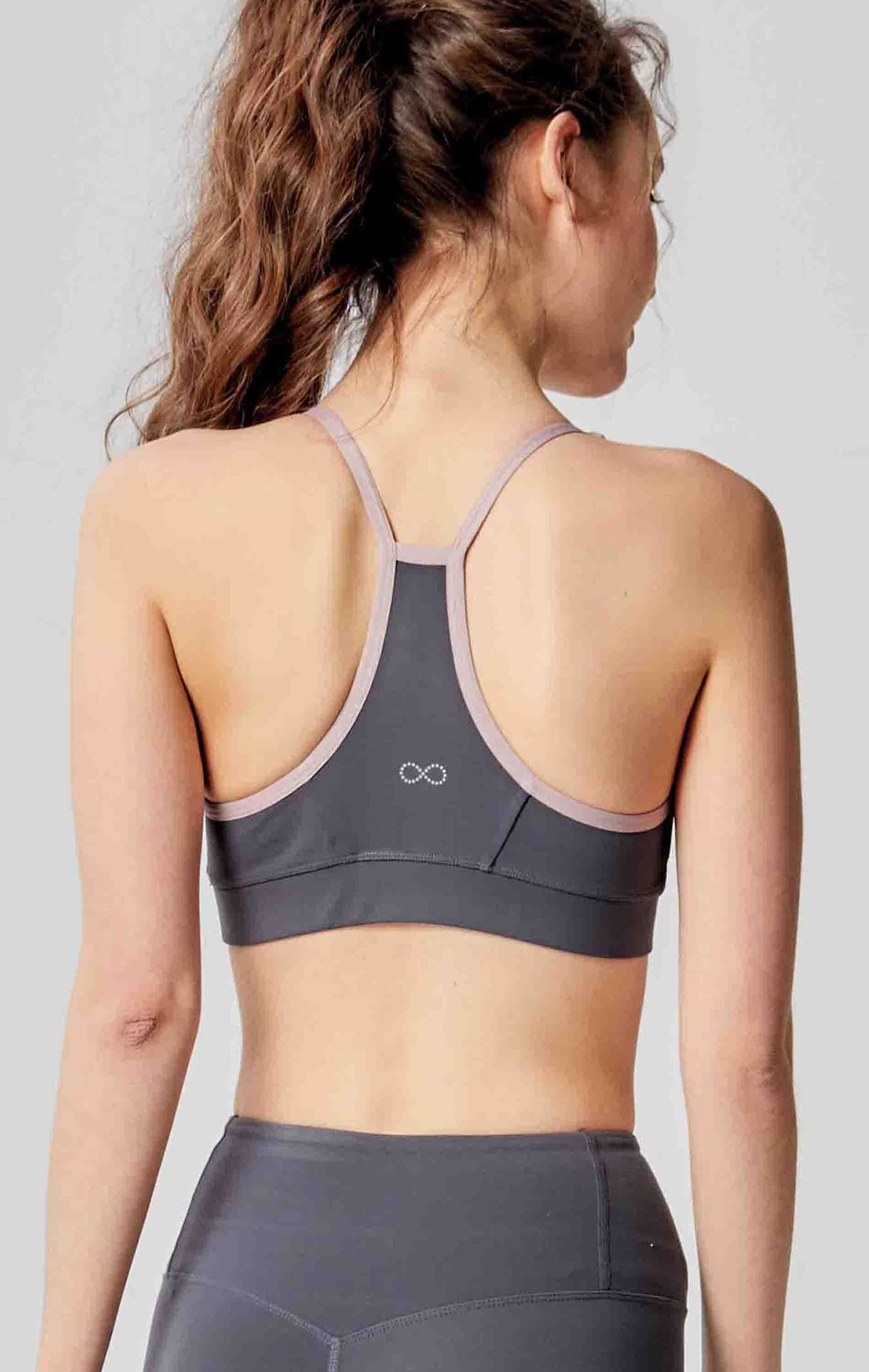 Lemon Molly Luna Cloudlux Bra in Smoke Charcoal, women&