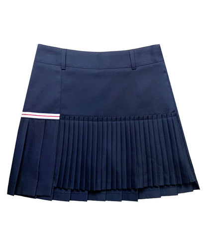 Amethyst Lucy BENECIA 12 Navy asymmetric culottes, stylish accessories with a modern design, displayed on a neutral background.