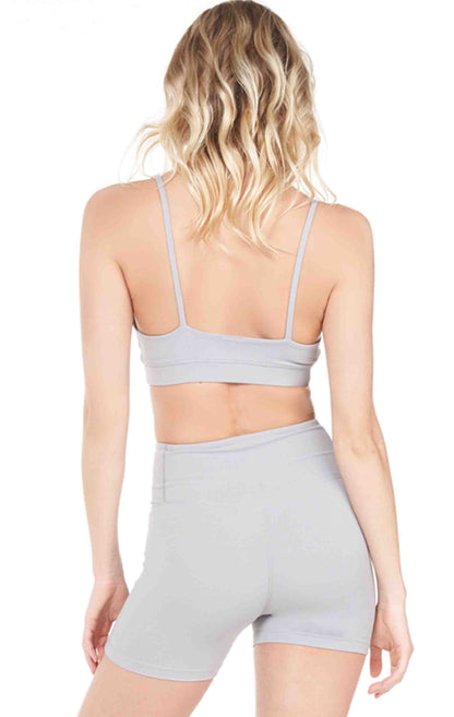 Lemon Molly Cammie Cloudlux Bra in Metropolis Black, women’s lingerie with smooth fabric and supportive design, front view.