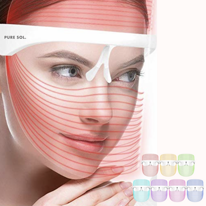 Pear Aphrodite LPURE SOL. Beauty ED Light Therapy Skin Mask for bath and beauty, shown in a sleek, modern design.