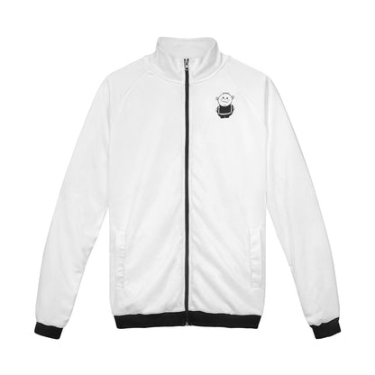 Yellow Eleusis Jacki Easlick Billy Bully stand collar zipper-up jacket with stylish design and zipper details.
